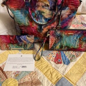 Large duxbury 3 piece set in Brahmin Awestruck